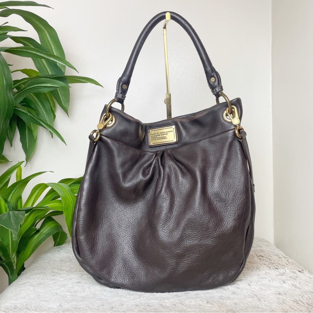 Marc by Marc Jacobs Classic Q Hillier Hobo Bag Brown Gold